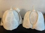 Gunner Jensen 2 x  witte hanglampen ‘LOTUS’ 90’s IKEA, Kunststof, Ophalen of Verzenden, Zo goed als nieuw, Modern
