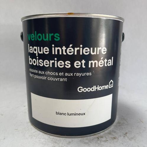 GoodHome Verf Lak Helder Wit Metaal en Hout 2L, Doe-het-zelf en Verbouw, Verf, Beits en Lak, Nieuw, Lak, Minder dan 5 liter, Wit