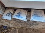 Oude Delfts Blauwe Tegels, Gebruikt, Ophalen of Verzenden, 20 tot 40 cm, Minder dan 5 m²