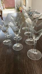 Vintage Kristallen Glazen Set, '60s, Ophalen, Glas of Glazen, Gebruikt, Glas