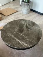 Salontafel Marmer rond bruin, Huis en Inrichting, Tafels | Salontafels, Ophalen, 50 tot 100 cm, Rond, 50 tot 100 cm