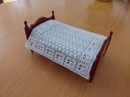 1:12 miniatuur sprei deken poppenhuis gehaakt blokrand wit, Ophalen of Verzenden, Nieuw, Textiel