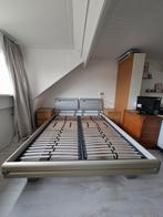 Tweepersoons bedframe met lattenbodem 160x210, Ophalen, 210 cm, Tweepersoons, Metaal