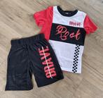 setje t shirt en korte broek 110/116., Kinderen en Baby's, Kinderkleding | Maat 116, Verzenden, Nieuw, Jongen, Setje
