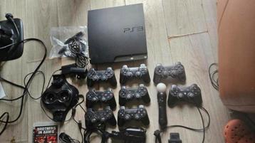 Playstation 3 Compleet met 30 Games & Veel Controllers! beschikbaar voor biedingen