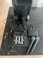 Karaoke Set - 2 Microfoons, Mixer, Speaker, Ophalen, Zo goed als nieuw