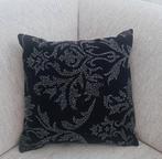 Zwart Diga Colmore kussen 45x45 met kraaltjes, Huis en Inrichting, Woonaccessoires | Kussens, Ophalen of Verzenden, Nieuw, Zwart