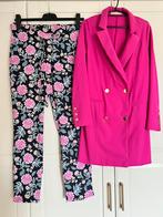 Studio anneloes set M dean flower broek & bonded blazer, Kleding | Dames, Ophalen of Verzenden, Zo goed als nieuw, Roze
