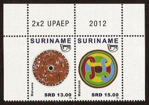Suriname 1923/4 postfris Maluanas en Malohkoh UPAEP 2012, Postzegels en Munten, Postzegels | Suriname, Postfris, Ophalen of Verzenden