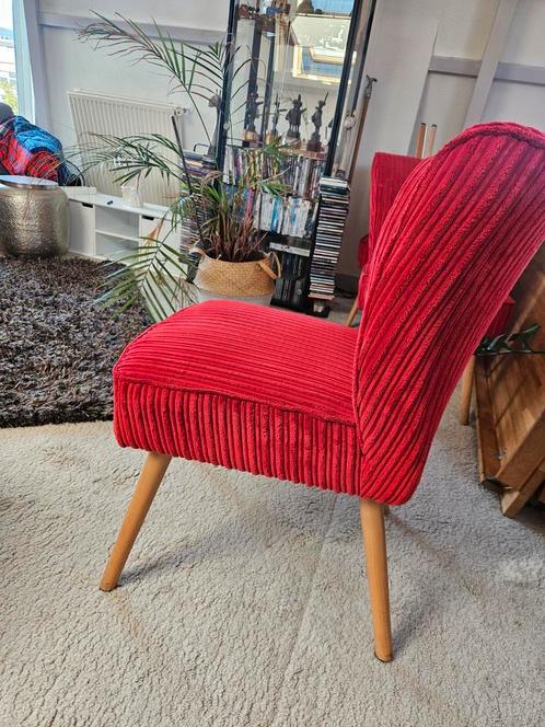 Rode dinerstoelen 5 stuks, Huis en Inrichting, Fauteuils, Gebruikt, Ophalen