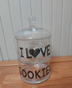 Voorraadpot 2 laags " i love cookies ", Overige typen, Nieuw, Ophalen of Verzenden, Glas