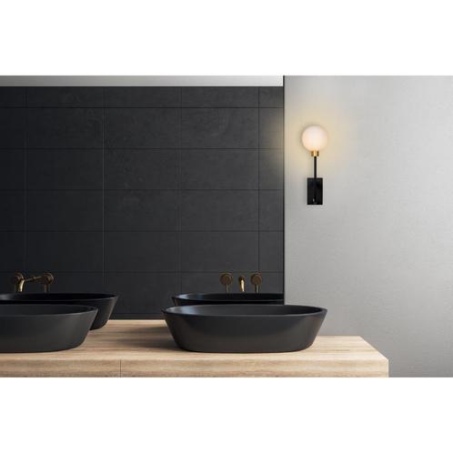 Lucide BEREND - Wandlamp Badkamer - 1xG9 - IP44 - Zwart, Huis en Inrichting, Lampen | Wandlampen, Nieuw, Glas, Kunststof, Metaal