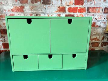 Ladekastje klein ladekastje 36x26x25  oud hollands groen beschikbaar voor biedingen