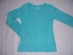 Leuk blauw shirt / longsleeve merk Hema maat 134/140, Meisje, Gebruikt, Ophalen of Verzenden, Shirt of Longsleeve