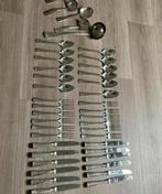 Verzilverd Haags lofje bestek, Ophalen of Verzenden, Zo goed als nieuw, Vaatwasserbestendig, Zilver