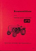 Ersatzteilliste Porsche-Diesel AP16 / Allgaier A116, Verzenden, Nieuw, Diverse schrijvers, Tractor en Landbouw