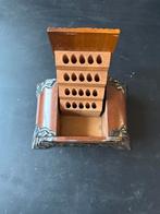 Antieke Sigarettenhouder / Pennenhouder Houtsnijwerk, Antiek en Kunst, Ophalen of Verzenden