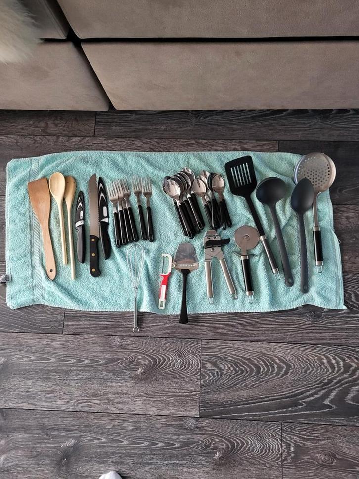 Camping Bestek(restant), Huis en Inrichting, Keuken | Keukenbenodigdheden, Gebruikt, Ophalen of Verzenden