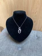 Swarovski ketting zilver met hanger, Sieraden, Tassen en Uiterlijk, Kettingen, Ophalen of Verzenden, Zilver, Met hanger