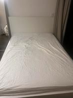 Ikea Malm Bed 140x200 + Matras & Lattenbodem, Huis en Inrichting, Slaapkamer | Bedden, Ophalen, Gebruikt, Wit, 140 cm