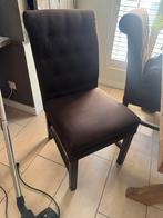4 stuks Eetkamer stoelen, Huis en Inrichting, Stoelen, Ophalen, Gebruikt, Bruin, Vier