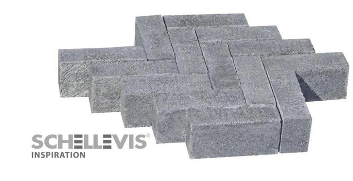 Schellevis dikformaat 21x7x8 grijs Outletpartij, Tuin en Terras, Tegels en Klinkers, Nieuw, Klinkers, Beton, Ophalen