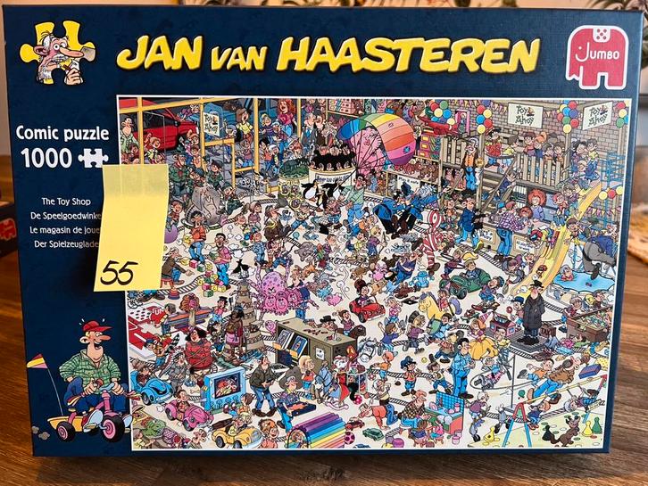 Jan van Haasteren - De Speelgoedwinkel 1000 stukjes (55), Hobby en Vrije tijd, Denksport en Puzzels, Zo goed als nieuw, Legpuzzel