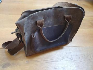 leren laptoptas - vintage uitstraling beschikbaar voor biedingen