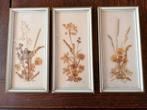 Vintage Set Gedroogde Bloemen Kunstwerken, Minder dan 50 cm, Gebruikt, Oorspronkelijke maker, Overige typen
