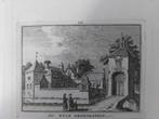 227 / Huis Groenstein te Langbroek Gravure uit de 18e eeuw, Ophalen of Verzenden