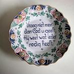 Workummer aardewerk  wandbordje, Antiek en Kunst, Ophalen of Verzenden