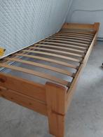 1 persoonsbed met lattenbodem, Ophalen, Gebruikt, 90 cm, Eenpersoons