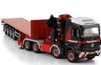 WSI MB AROCS AUTOLAADKRAAN + VLAKKE TRAILER - MAMMOET, Hobby en Vrije tijd, Modelauto's | 1:50, Wsi, ., Nieuw, Ophalen of Verzenden