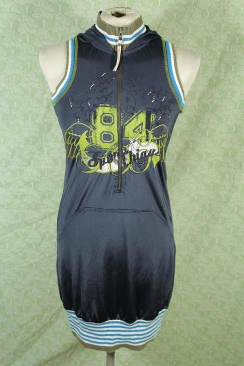 Stoer sportief lang t-shirt/mini jurk.Mt S.Merk Didi, Kleding | Dames, Jurken, Zo goed als nieuw, Maat 36 (S), Grijs, Boven de knie