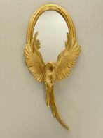 Gouden Papegaai Wandspiegel - Polystone H59cm, Huis en Inrichting, Minder dan 50 cm, Onbekend, Nieuw, Ophalen of Verzenden