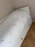 Hemnes Bed uitschuifbaar zgan, Huis en Inrichting, Slaapkamer | Bedden, Ophalen, Verstelbaar, Wit, Tweepersoons