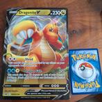 Pokémon Kaarten - Dragonite V & Crobat VMAX, Ophalen of Verzenden, Zo goed als nieuw, Losse kaart, Foil