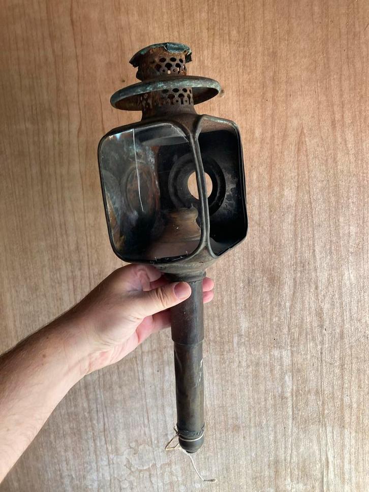 Antieke Koetslamp, Antiek en Kunst, Antiek | Lampen, Ophalen of Verzenden