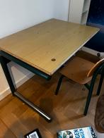 Leuk oud schooltafeltje met stoel, Ophalen of Verzenden, Gebruikt, Tafel(s) en Stoel(en)
