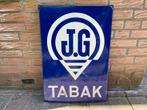 Emaille Reclamebord JG Tabak, Verzamelen, Ophalen of Verzenden, Gebruikt, Reclamebord