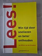 Lees! Win tijd door snellezen, Ophalen of Verzenden, Gelezen, Jan-Willem van den Brandhof