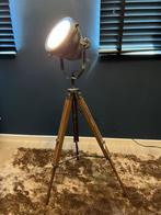 Vloerlamp driepoot, Ophalen, 100 tot 150 cm, Zo goed als nieuw, Metaal