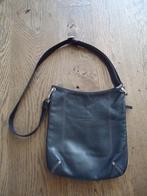 Zwarte leren Longchamp schoudertas, Overige merken, Zwart, Ophalen of Verzenden, Zo goed als nieuw