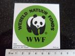 sticker WWF logo wereld natuur fonds panda beer, Verzamelen, Verzenden, Zo goed als nieuw, Bedrijf of Vereniging