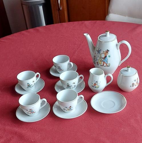 Kinderservies jaren '60, porselein, Kinderen en Baby's, Speelgoed | Speelkeukens, Gebruikt, Overige materialen, Ophalen