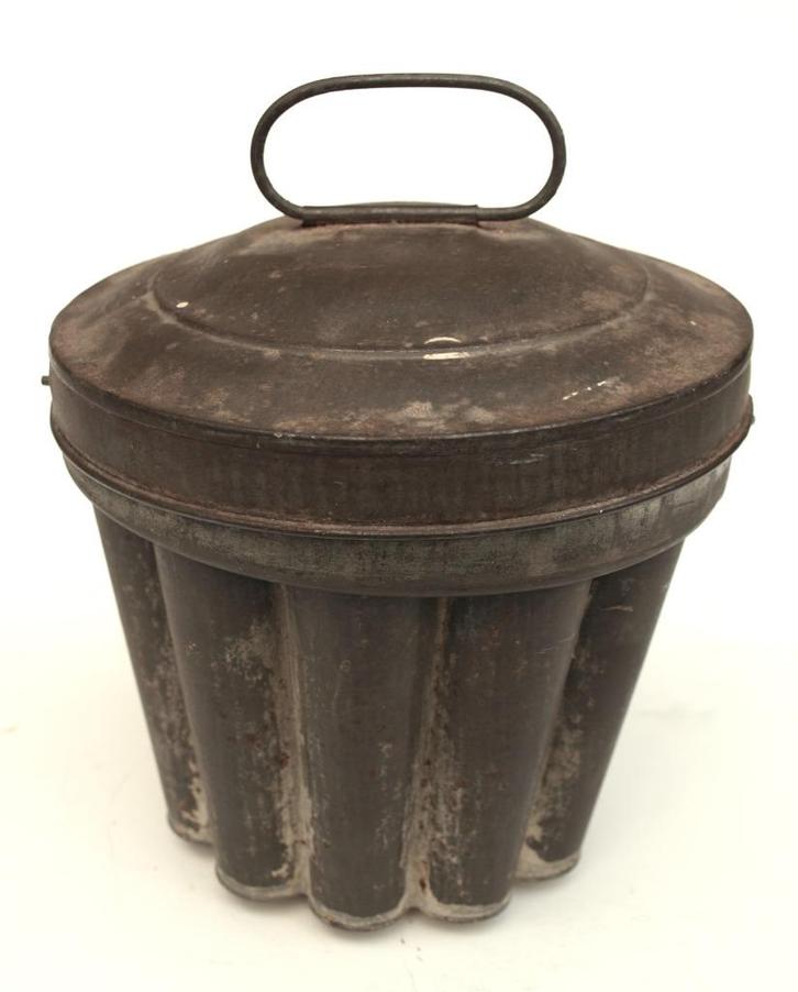 Bakvorm voor poffert - metaal, Antiek en Kunst, Antiek | Keukenbenodigdheden, Ophalen of Verzenden