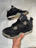 Air Jordan 4 Retro zwart - maat 42, Ophalen of Verzenden, Zo goed als nieuw, Zwart