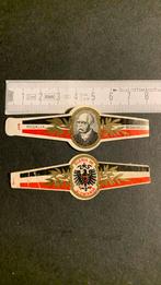 Bismarck setje, Verzamelen, Rookartikelen, Aanstekers en Luciferdoosjes, Sigarenbandjes, Ophalen of Verzenden