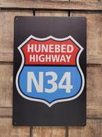 Hunebed Highway N34 reclamebord van metaal wandbord deco, Info@deconoord.nl, Deco Noord, Nieuw, Ophalen of Verzenden