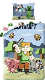 Minecraft Dekbedovertrek 140x200 cm - Graphic, Overige kleuren, Dekbedovertrek, Nieuw, Ophalen of Verzenden
